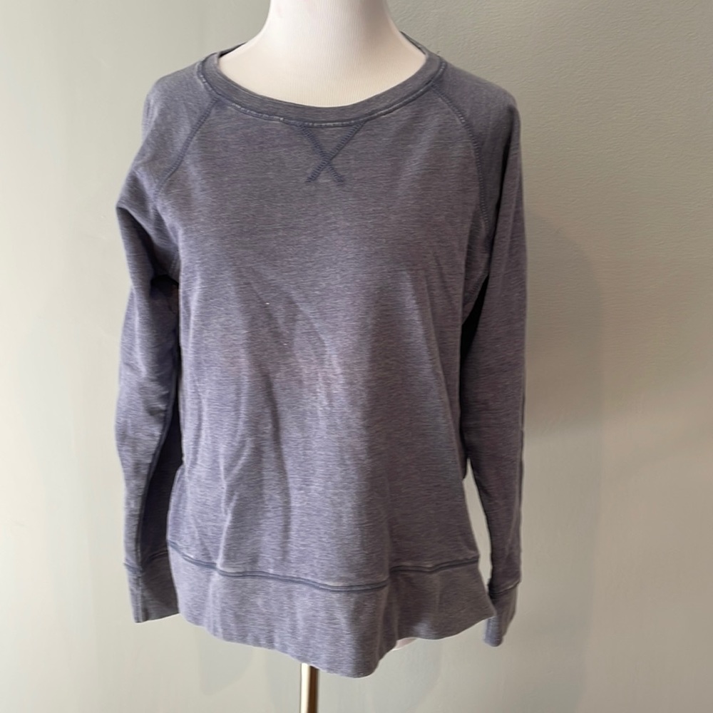 Blue sweatshirt with size zippers - size L